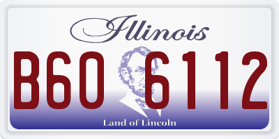 IL license plate B606112