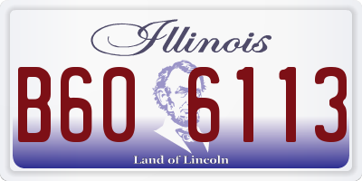 IL license plate B606113