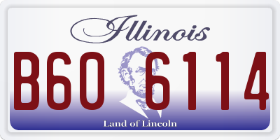 IL license plate B606114