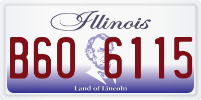 IL license plate B606115