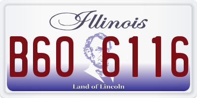 IL license plate B606116