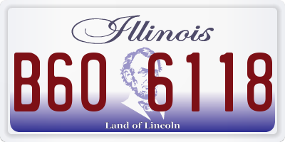 IL license plate B606118
