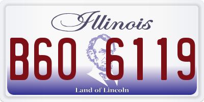 IL license plate B606119