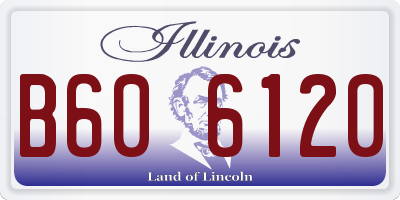 IL license plate B606120