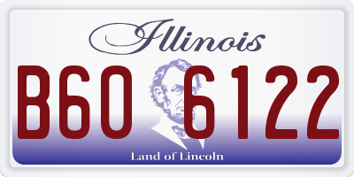 IL license plate B606122