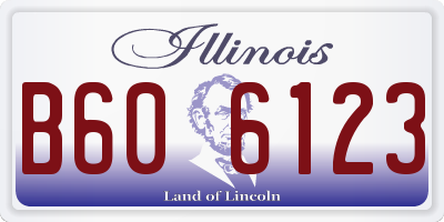IL license plate B606123