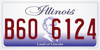 IL license plate B606124