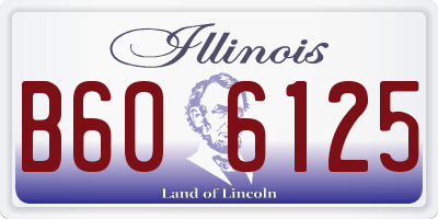 IL license plate B606125