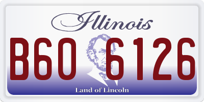 IL license plate B606126
