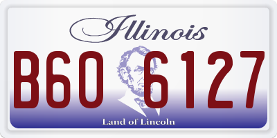 IL license plate B606127