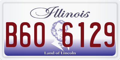 IL license plate B606129
