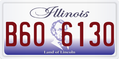 IL license plate B606130