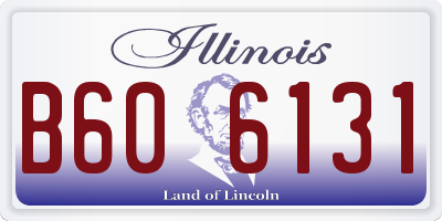 IL license plate B606131