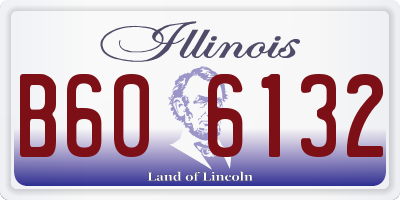 IL license plate B606132