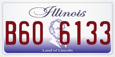 IL license plate B606133