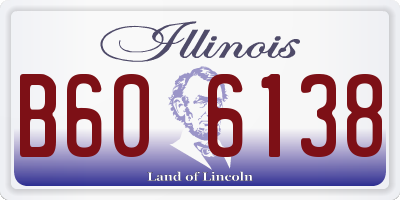 IL license plate B606138