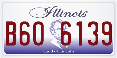 IL license plate B606139