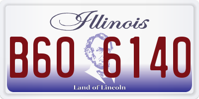 IL license plate B606140