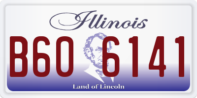 IL license plate B606141