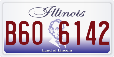 IL license plate B606142