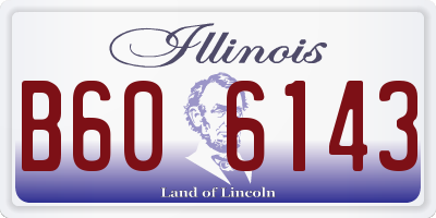 IL license plate B606143
