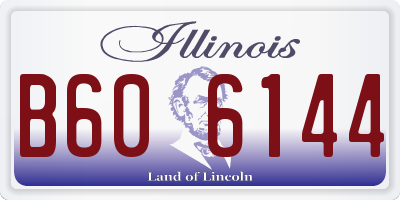 IL license plate B606144