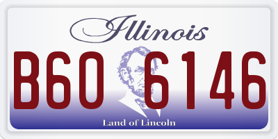 IL license plate B606146