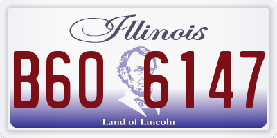 IL license plate B606147