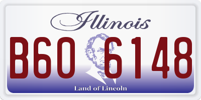 IL license plate B606148