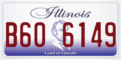 IL license plate B606149