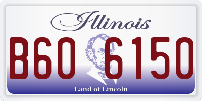 IL license plate B606150
