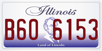 IL license plate B606153