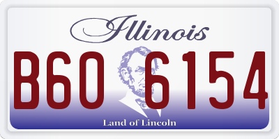 IL license plate B606154