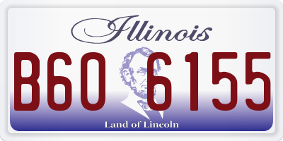 IL license plate B606155