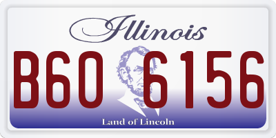 IL license plate B606156