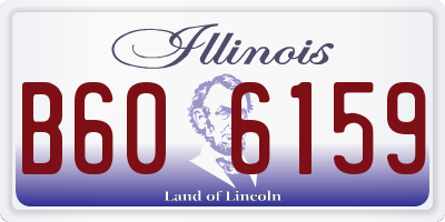 IL license plate B606159