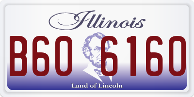 IL license plate B606160