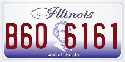 IL license plate B606161
