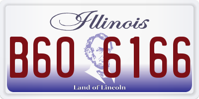 IL license plate B606166