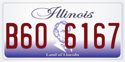 IL license plate B606167