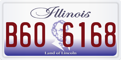 IL license plate B606168