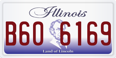 IL license plate B606169