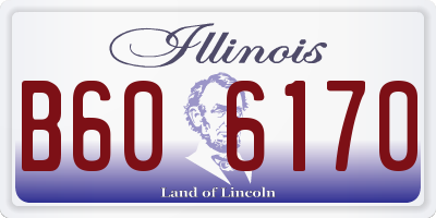 IL license plate B606170