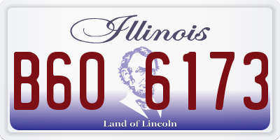 IL license plate B606173