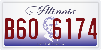 IL license plate B606174