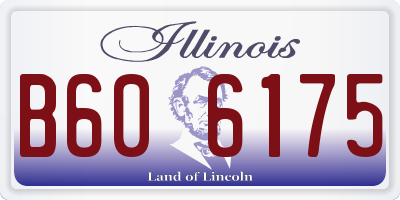 IL license plate B606175