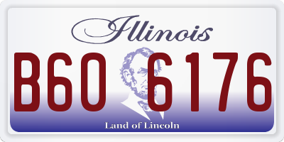 IL license plate B606176