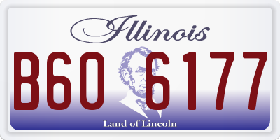 IL license plate B606177