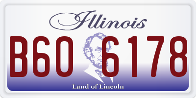 IL license plate B606178
