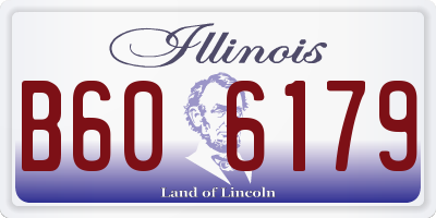 IL license plate B606179